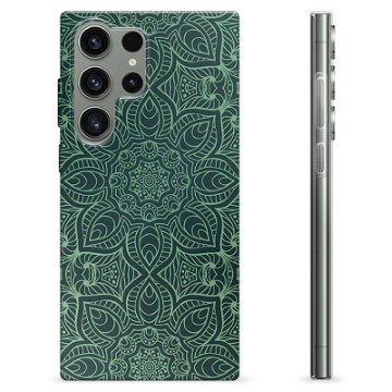 Samsung Galaxy S23 Ultra 5G TPU-hoesje - Groene Mandala