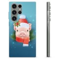 Samsung Galaxy S23 Ultra 5G TPU-hoesje - Winter Piggy