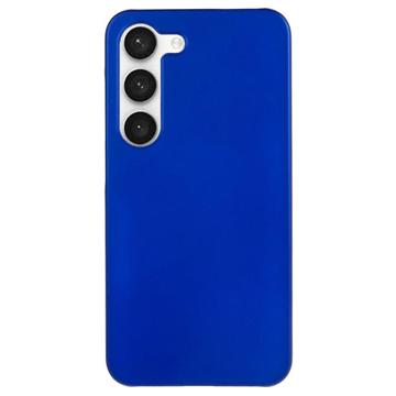 Samsung Galaxy S23+ 5G Geruberiseerd Kunststof Hoesje - Blauw