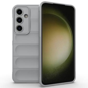 Samsung Galaxy S24 FE Rugged TPU Hoesje - Lichtgrijs