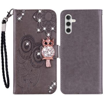 Samsung Galaxy S24 Uil Strass Portemonnee Hoesje