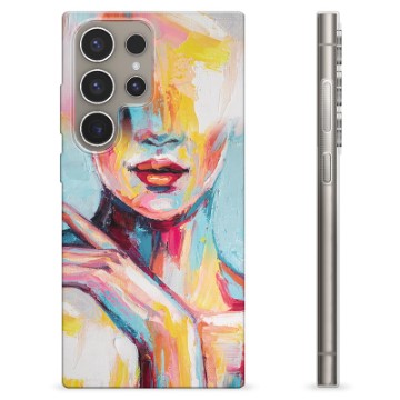 Samsung Galaxy S24 Ultra TPU-hoesje - Abstract Portret