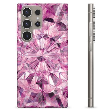 Samsung Galaxy S24 Ultra TPU-hoesje - Roze Kristal