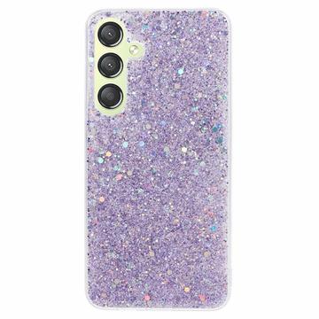 Samsung Galaxy S24+ Glitter Flakes TPU Case - Purple