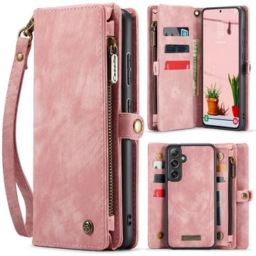Samsung Galaxy S25 Caseme 008 2-in-1 Multifunctionele portemonneehoes - Roze