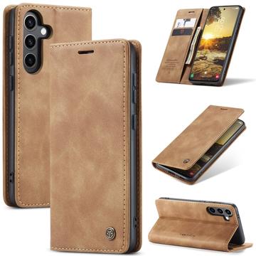 Samsung Galaxy S25 Caseme 013 Series Portemonnee Hoesje - Bruin