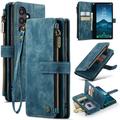 Samsung Galaxy S25 Caseme C30 Multifunctioneel Portemonnee Hoesje - Blauw