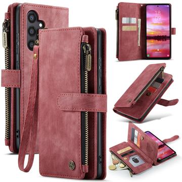 Samsung Galaxy S25 Caseme C30 Multifunctioneel Portemonnee Hoesje - Rood