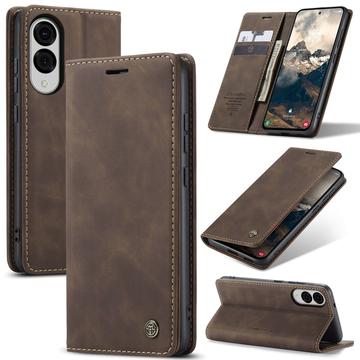 Samsung Galaxy S25 Edge Caseme 013 Series Portemonnee Hoesje - Koffie