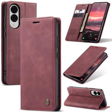 Samsung Galaxy S25 Edge Caseme 013 Series Portemonnee Hoesje - Wijnrood