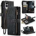 Samsung Galaxy S25 Edge Caseme C30 Multifunctioneel Portemonnee Hoesje - Zwart