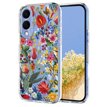 Samsung Galaxy S25 Edge TPU-hoesje met bloemenpatroon - Lelies
