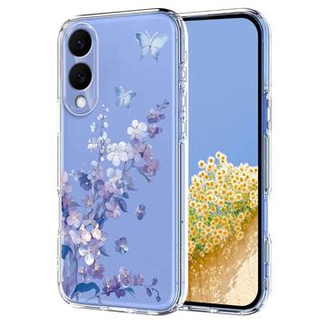 Samsung Galaxy S25 Edge TPU-hoesje met bloemenpatroon