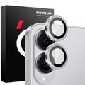 Samsung Galaxy S25 Edge Northjo Camera Lens Beschermer Set - Zilver