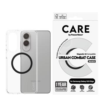 Samsung Galaxy S25 Edge PanzerGlass Care Transparent Urban Combat Hoesje - MagSafe compatibel - Zwart