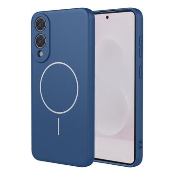 Samsung Galaxy S25 Edge Silicone hoesje - MagSafe compatibel - Blauw