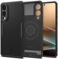 Samsung Galaxy S25 Edge Spigen Core Armor Mag MagSafe TPU Hoesje - Zwart