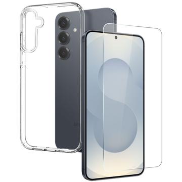 Samsung Galaxy S25 FE Northjo 2-in-1 Beschermingsset - Doorzichtig