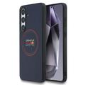 Samsung Galaxy S25 FE Oracle Red Bull Racing Rode Ring MagSafe Vloeibaar Siliconen Hoesje - Navy