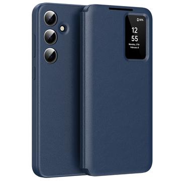 Samsung Galaxy S25 FE Smart Clear View Flip Hoesje met kaartsleuf - Saffier