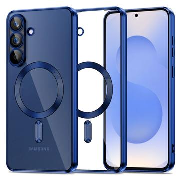 Samsung Galaxy S25 FE Tech-Protect MagFlex hoesje - MagSafe compatibel - Doorzichtig / Navy Blauw