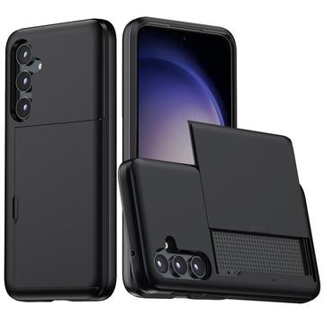 Samsung Galaxy S25 Hybride hoesje met schuifkaartsleuf