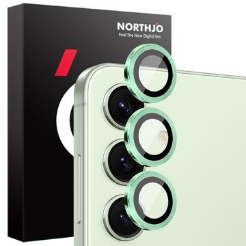 Samsung Galaxy S25 Northjo Camera Lens Beschermer Set - Groen