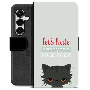 Samsung Galaxy S25+ Premium Portemonnee Hoesje - Boze Kat