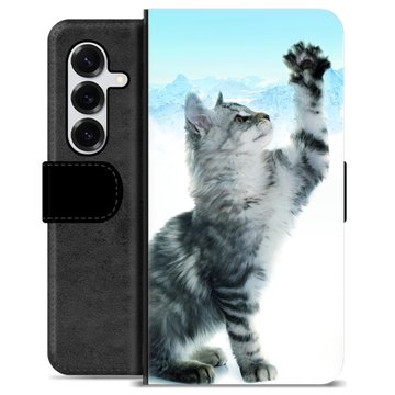 Samsung Galaxy S25+ Premium Portemonnee Hoesje - Kat