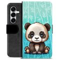 Samsung Galaxy S25+ Premium Portemonnee Hoesje - Panda