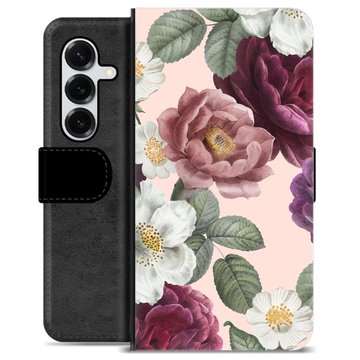Samsung Galaxy S25+ Premium Portemonnee Hoesje - Romantische Bloemen