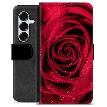 Samsung Galaxy S25+ Premium Portemonnee Hoesje - Roos