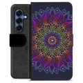 Samsung Galaxy S25 Premium Portemonnee Hoesje - Kleurrijke Mandala
