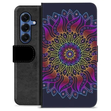 Samsung Galaxy S25 Premium Portemonnee Hoesje - Kleurrijke Mandala