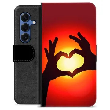 Samsung Galaxy S25 Premium Portemonnee Hoesje - Hart Silhouet