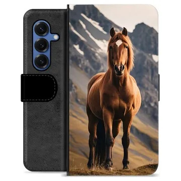 Samsung Galaxy S25 Premium Portemonnee Hoesje - Paard