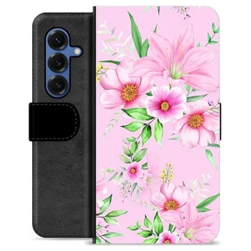 Samsung Galaxy S25 Premium Portemonnee Hoesje - Aquarel Bloemen