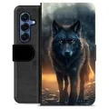 Samsung Galaxy S25 Premium Portemonnee Hoesje - Wolf