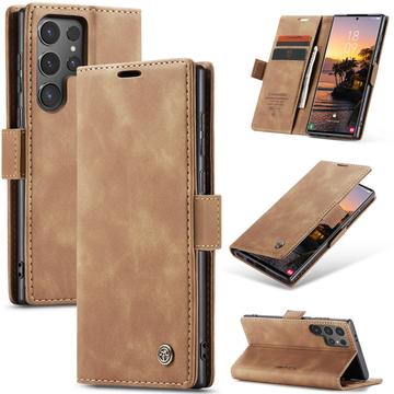 Samsung Galaxy S25 Ultra Caseme 013 Series Portemonnee Hoesje - Bruin