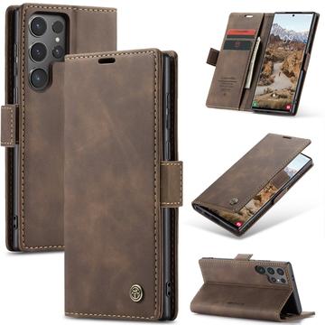 Samsung Galaxy S25 Ultra Caseme 013 Series Portemonnee Hoesje - Koffie