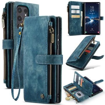 Samsung Galaxy S25 Ultra Caseme C30 Multifunctioneel Portemonnee Hoesje - Blauw