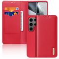 Samsung Galaxy S25 Ultra Dux Ducis Hivo Wallet Leren Hoesje - Rood