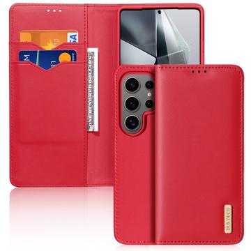 Samsung Galaxy S25 Ultra Dux Ducis Hivo Wallet Leren Hoesje - Rood