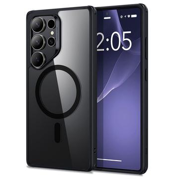Samsung Galaxy S25 Ultra ESR CH HaloLock Mag Hybride Hoesje - Doorzichtig / Zwart