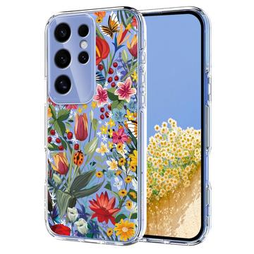 Samsung Galaxy S25 Ultra TPU-hoesje met bloemenpatroon - Lelies