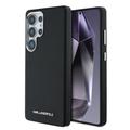 Samsung Galaxy S25 Ultra Karl Lagerfeld Saffiano Metal Logo Hoesje - Zwart