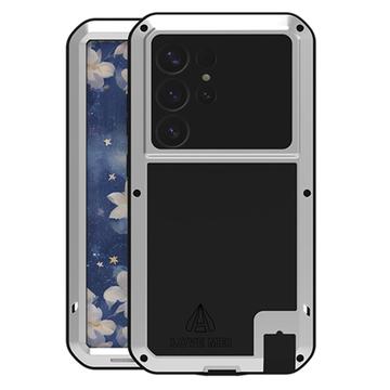 Samsung Galaxy S25 Ultra Love Mei Powerful Hybride Hoesje - Zilver