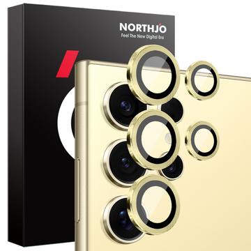 Samsung Galaxy S25 Ultra Noordjo Camera Lens Beschermer Set - Goud