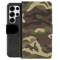 Samsung Galaxy S25 Ultra Premium Portemonnee Hoesje - Camouflage