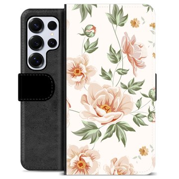 Samsung Galaxy S25 Ultra Premium Portemonnee Hoesje - Bloemen